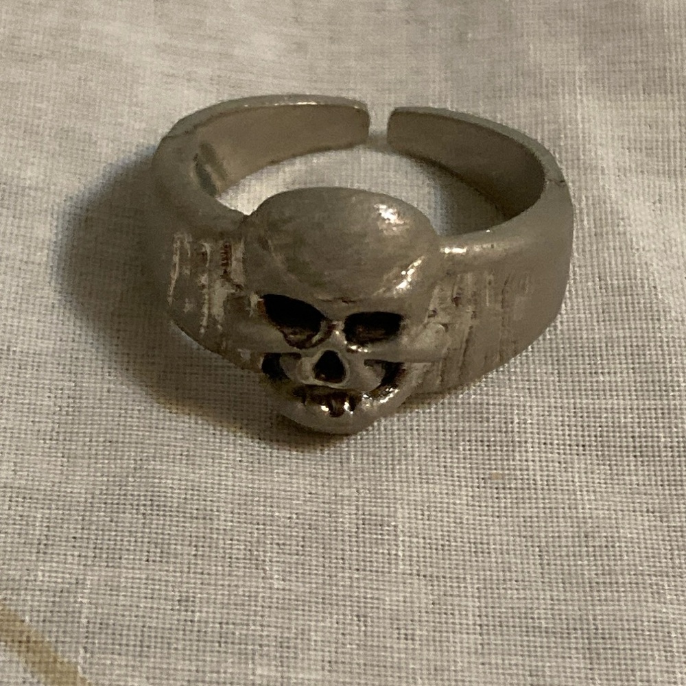 Adjustable Skull Face Costume Jewelry Ring